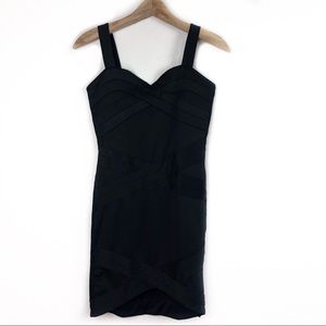 H&M Divided Black Bodycon Dress US 8